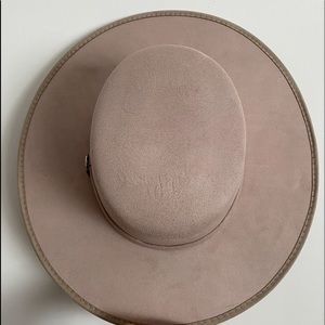 Melissa Cordobés Suede Wide Brim (Light Mauve)